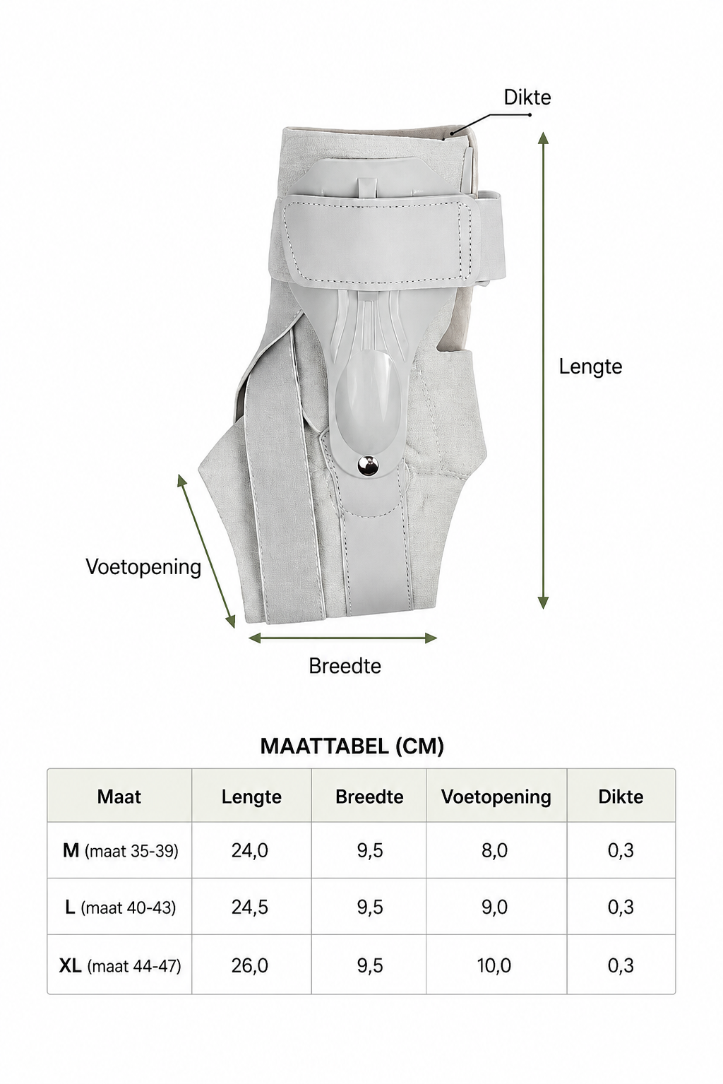 Stevige enkelbrace