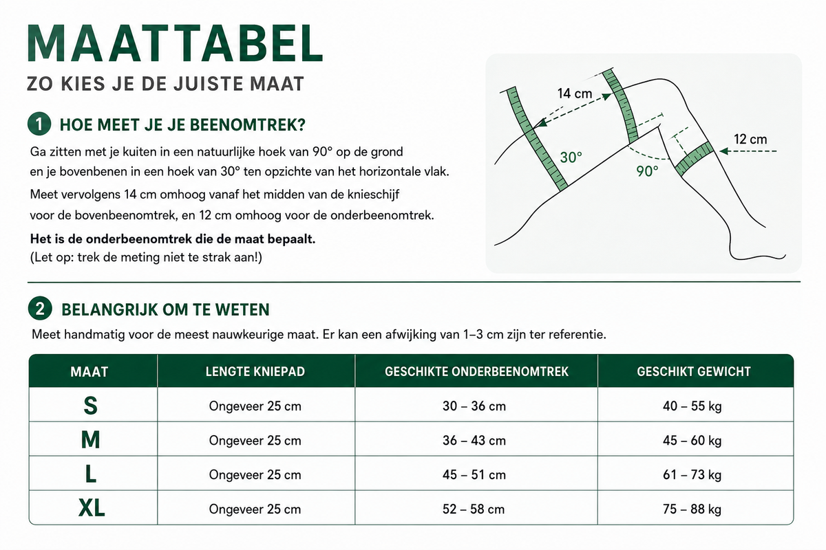 Bamboe compressie kniebrace