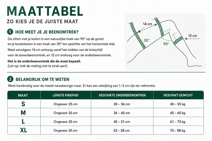 Bamboe compressie kniebrace