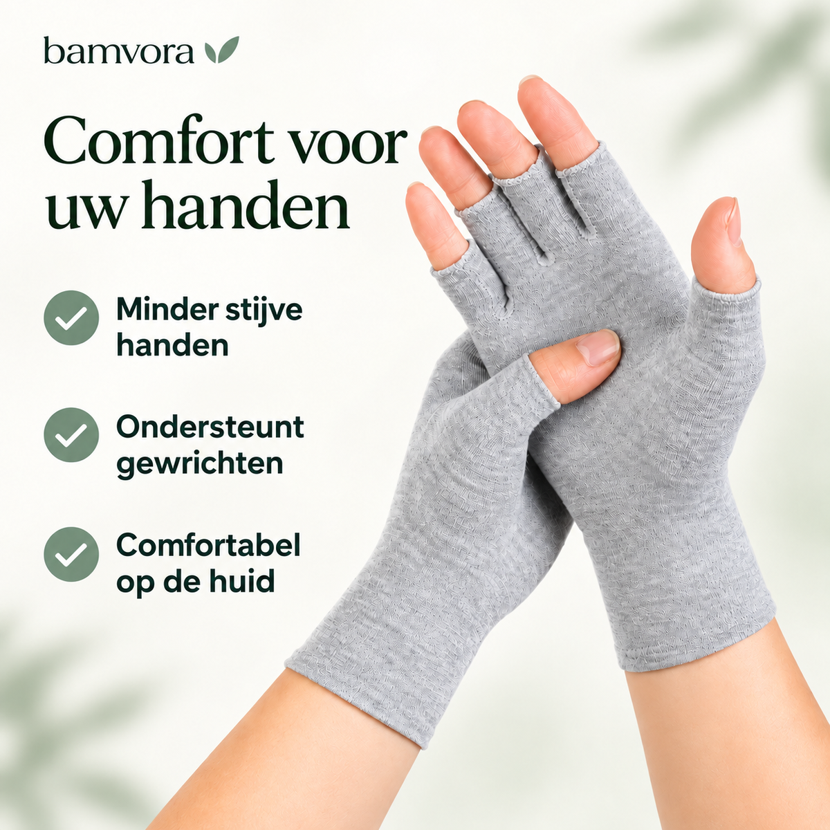 Bamboe compressiehandschoenen